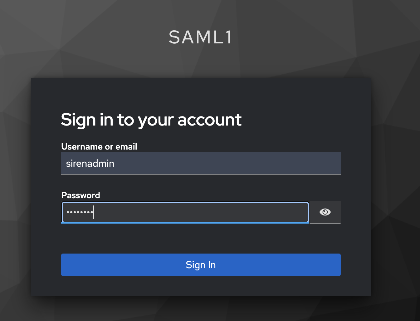 Configure keycloak login test