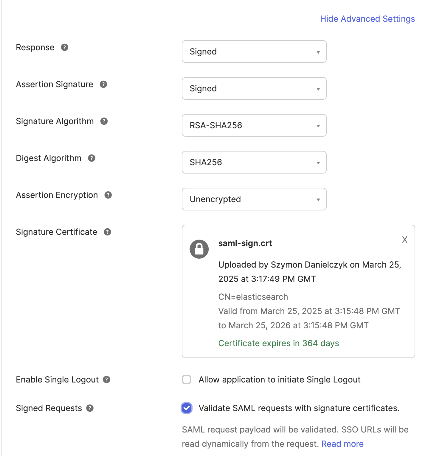 Create Investigate application in OKTA
