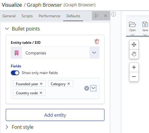 Fields as bullet point by default